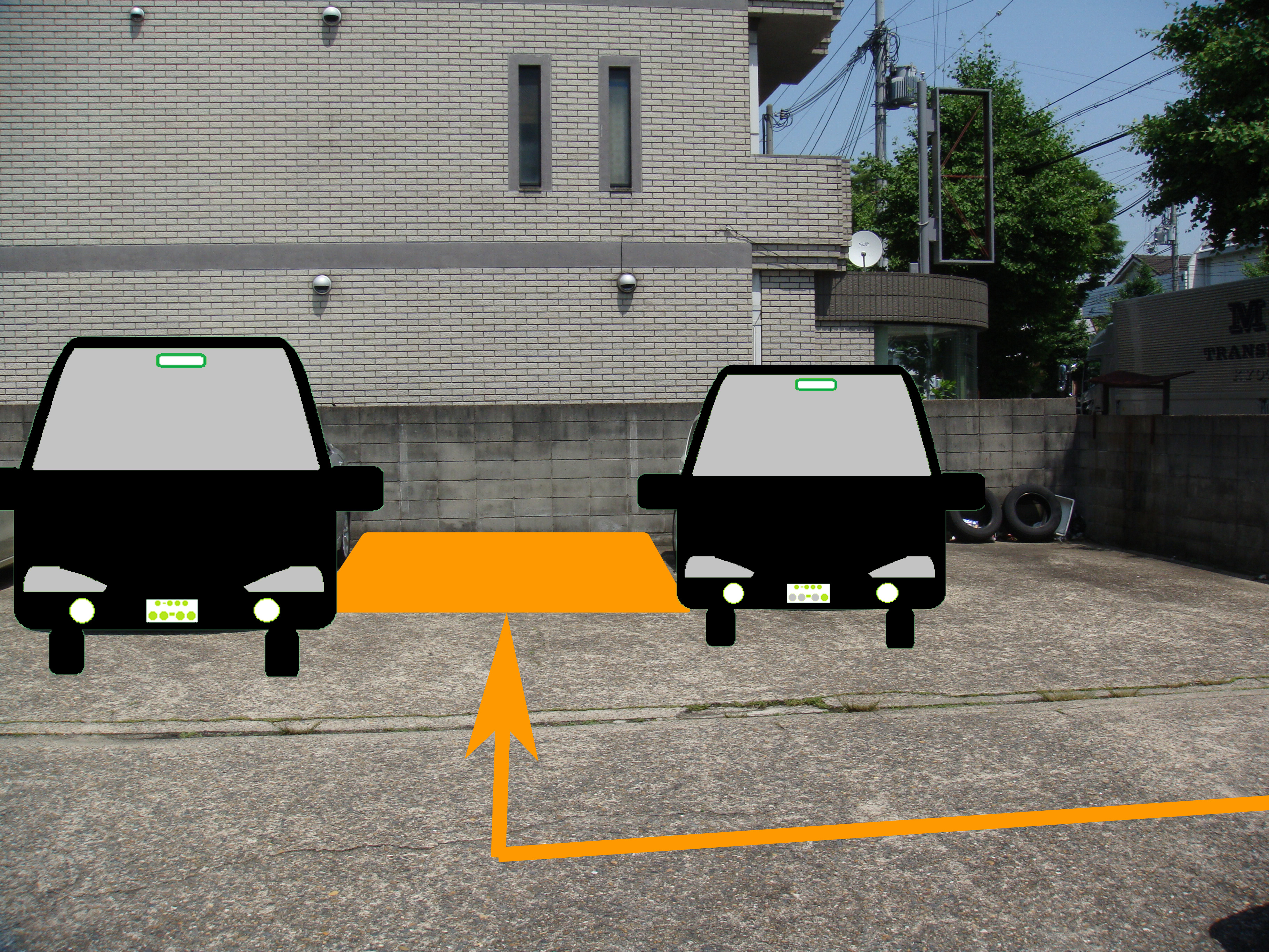 駐車スペースの案内